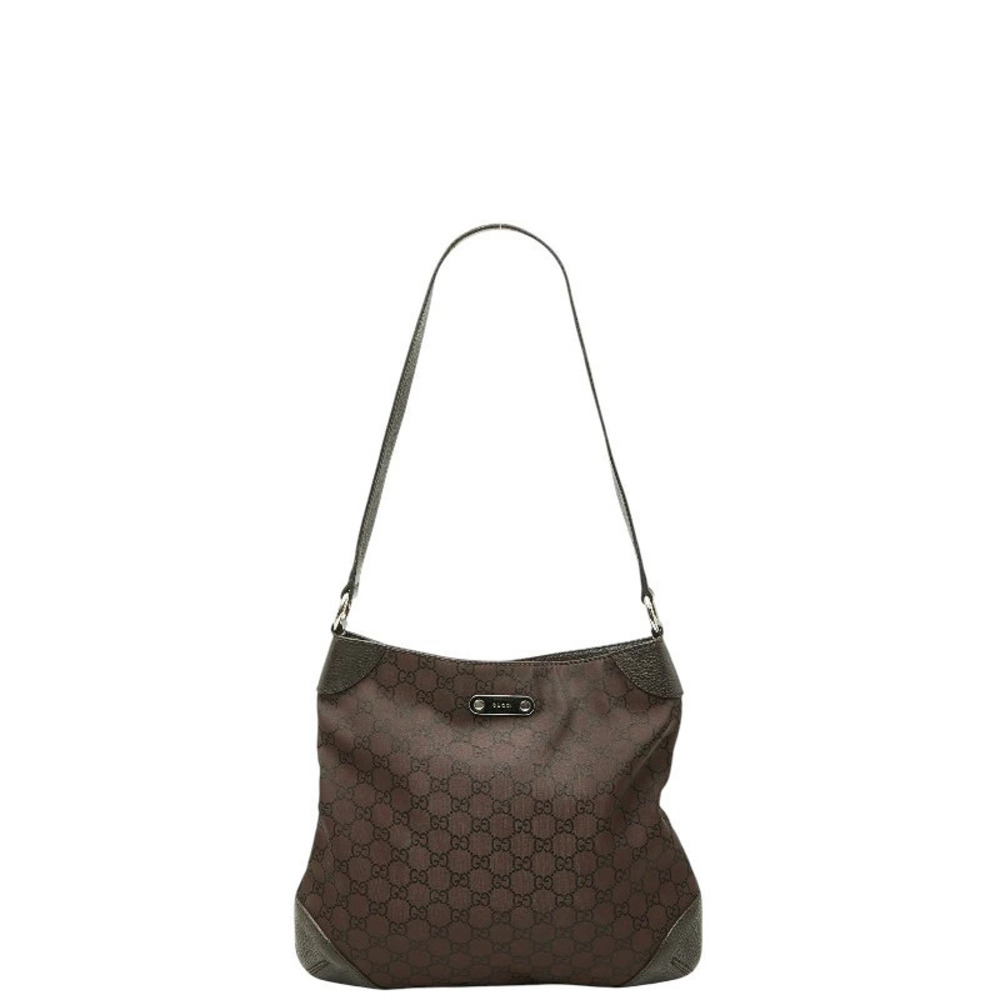 Gucci GG Canvas Hobo Bag Brown